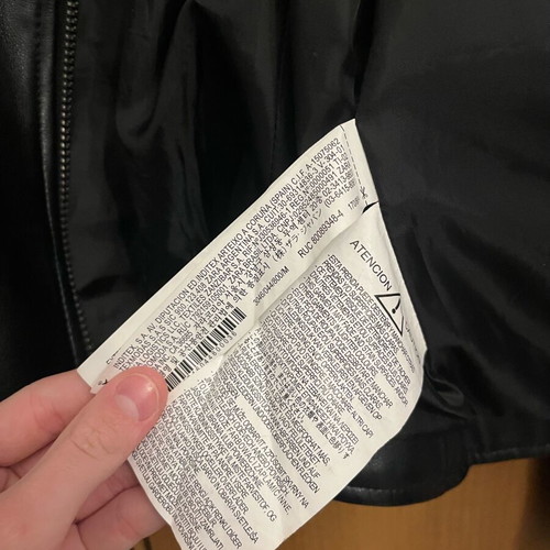 Zara black biker jacket like new, size M