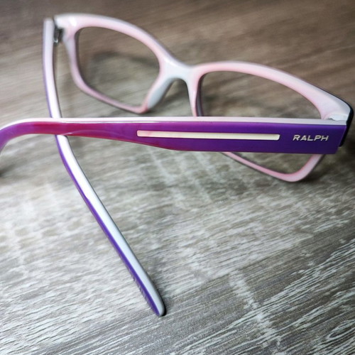 Ralph Lauren eyeglasses used, two-tone purple-white