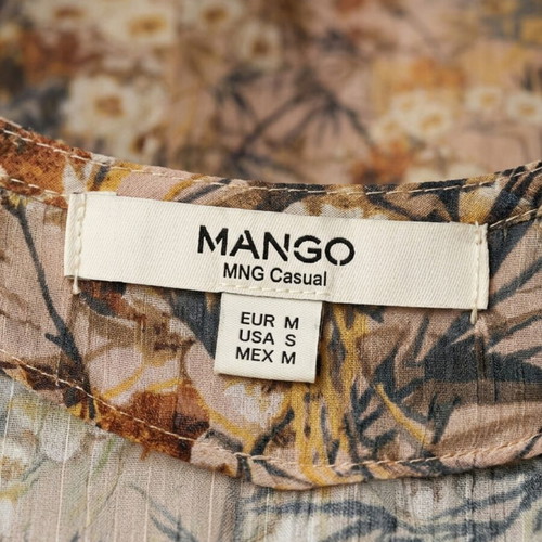 Mango blouse like new with romantic floral design in autumn tones