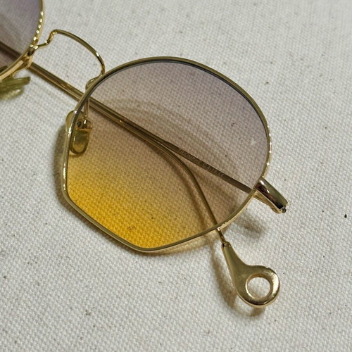 Eyepetizer Triomphe sunglasses like new, gold metal frame, ombré lenses