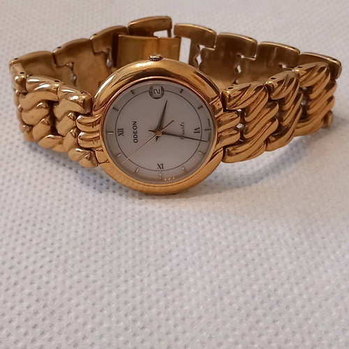 Odeon watch new Swiss gold-plated women's