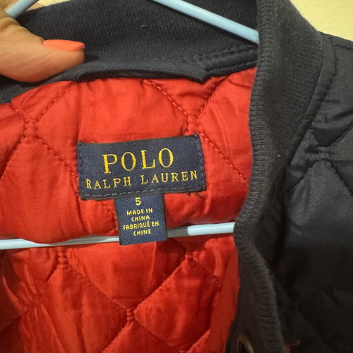 Polo Ralph Lauren Kids Vest Like New, Blue with Red Lining, Size 5