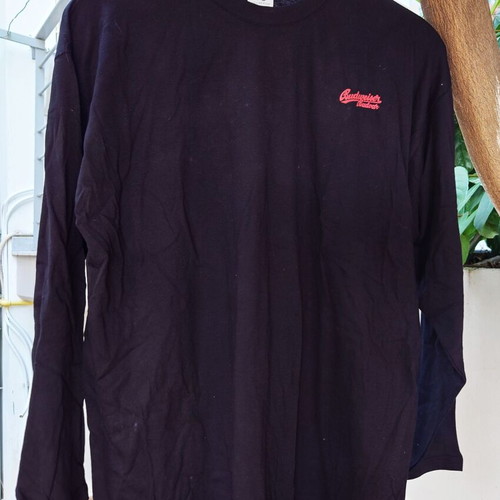 Budweiser Long Sleeve Shirt used, sizes XS to L, black