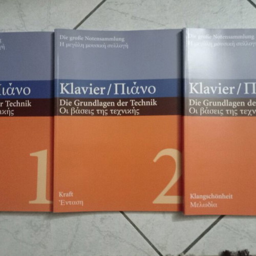 Piano The Foundations of Technique 3 Volumes Like New