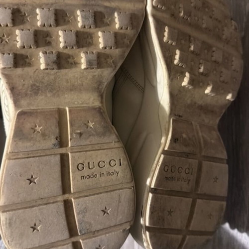 Gucci sneakers used, size 38, beige multicolor athletic