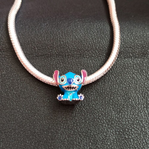 Pandora Disney Stitch charm like new, silver