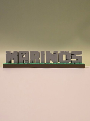 Personalized 3D Name in Minecraft Style