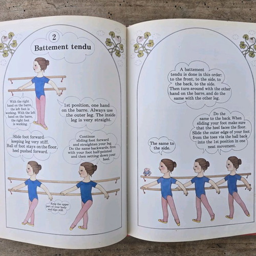 Unique illustrated book used for little dancers