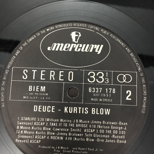 Deuce Kurtis Blow record used, R&B / Soul