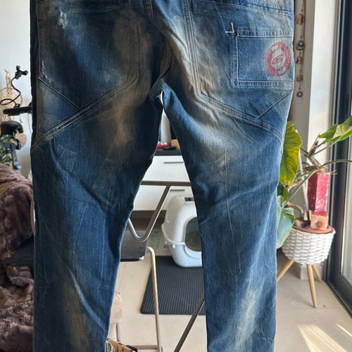 Edward Jeans blue pants size M like new, loose rise baggy fit