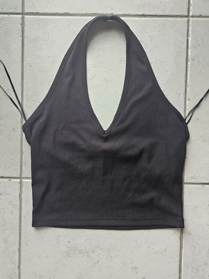 Cropped top Pink Woman black, like new, XS
