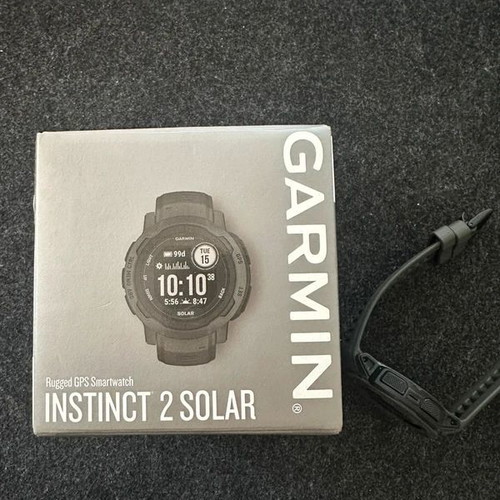 Garmin Instinct 2 Solar Graphite smartwatch new