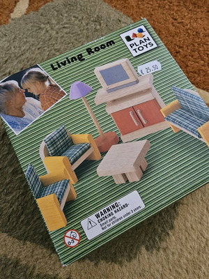 Wooden Living Room Miniature Toys new condition