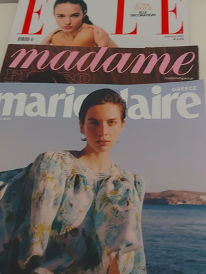 Set of 3 magazines Elle April 2026, Marie Claire June 2026, Madame Figaro March 2026 like new