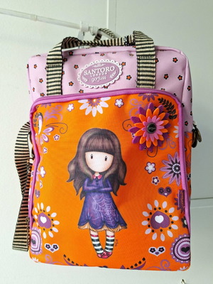 Santoro bag new, 25×37 cm, 2 compartments, backpack with 2 ways