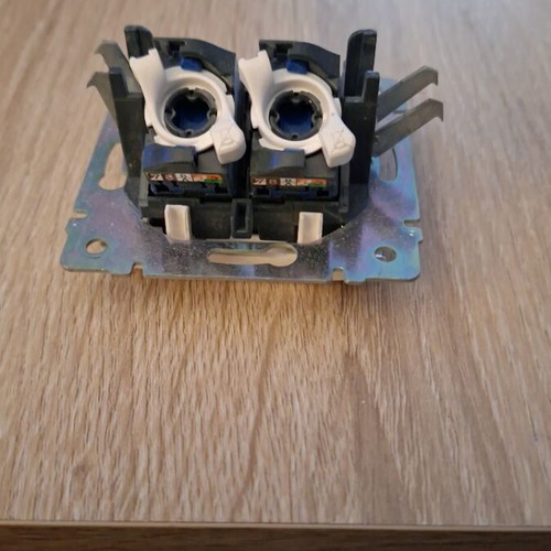 Double RJ45 network socket new