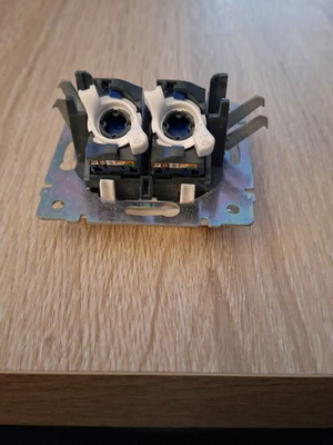 Double RJ45 network socket new