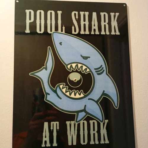 Metal decorative sign used
