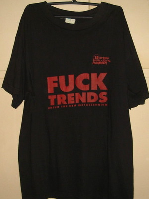 T-shirt Fuck Trends μεταχειρισμένο, μαύρο, μέγεθος L