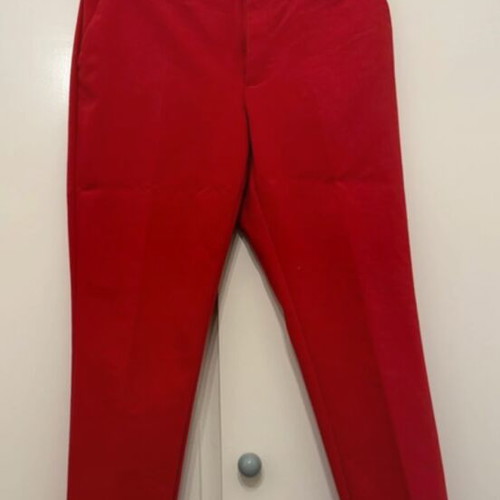 Stradivarius red office pants like new, size M