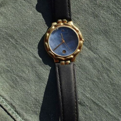 Maurice Lacroix watch used, vintage 70s, blue