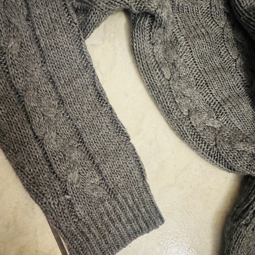 Women's knitted co-ord set 2 pieces used, grey anthracite