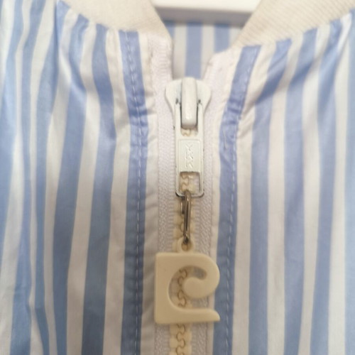 Pierre Cardin For Ever Blue Windbreaker jacket like new, white and blue