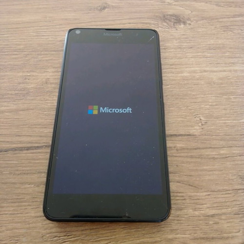 Microsoft 640 used with cracked screen, black, 64GB, Dual SIM