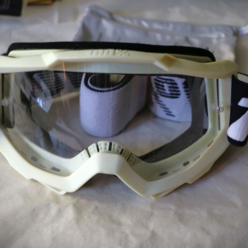 100% Strata 2 goggles with clear lens for motocross helmet new