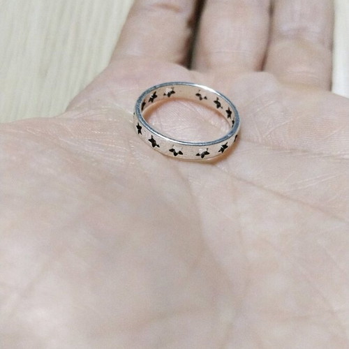 Ring new, size 6, zinc alloy with star design