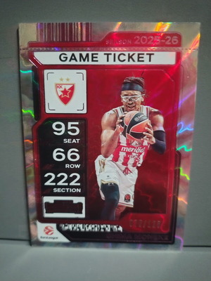 Panini Contenders EuroLeague 2025-26 Game Ticket #26 Chima Moneke like new