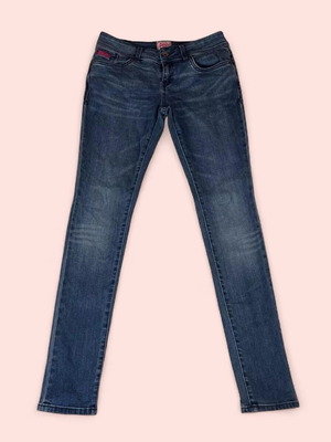 Γυναικείο τζιν Superdry Standart Super Skinny, μέγεθος W30 L32, μπλε