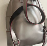 Pierro leather bag used, gray backpack