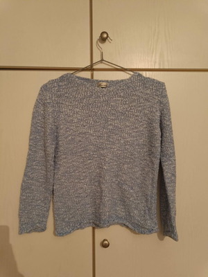 Leone long-sleeve blouse like new, blue, size M