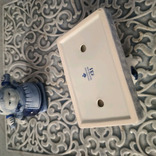 Delft porcelain decorative set 2 pieces like new, handpainted