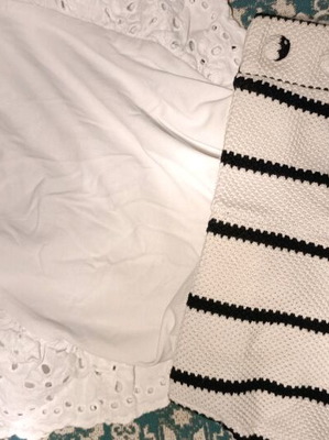Zara Kids High-Waisted Pants With Bodysuit Like New, White