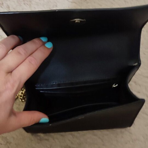 DKNY leather crossbody bag like new, black