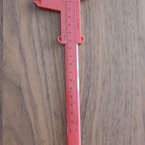 Vernier Caliper New Plastic Red 150 mm Measurement Tool
