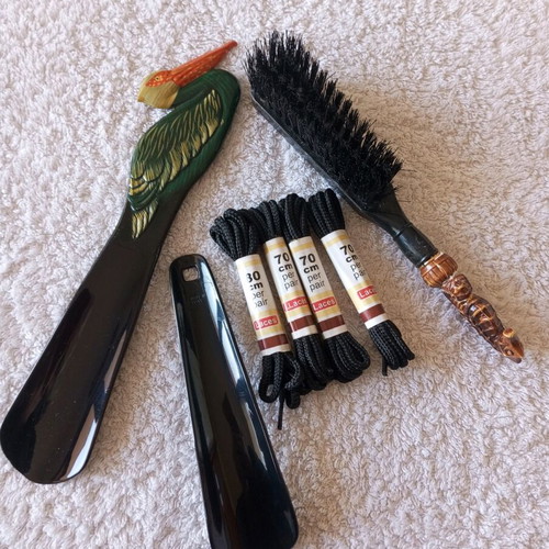 Useful shoe tools new, with brush slightly used