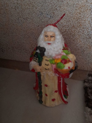 Κερί Άγιος Βασίλης μεταχειρισμένο, χριστουγεννιάτικο