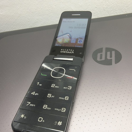 Alcatel mobile phone, brown