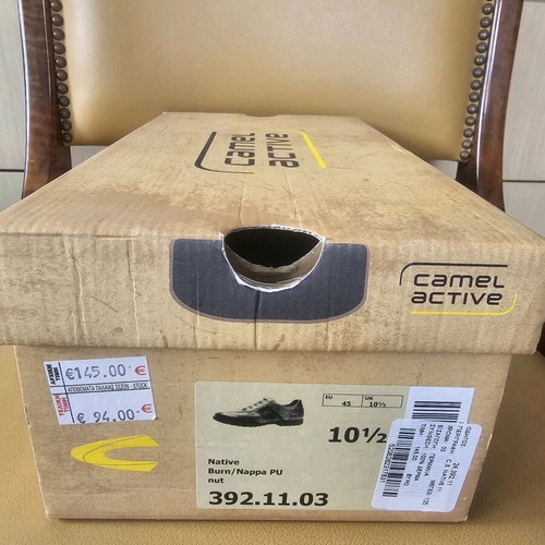 Camel Active leather men's shoes used, size 45, navy blue