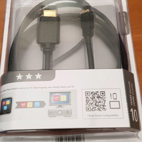 Hama HDMI-MHL cable like new for TV to mobile connection