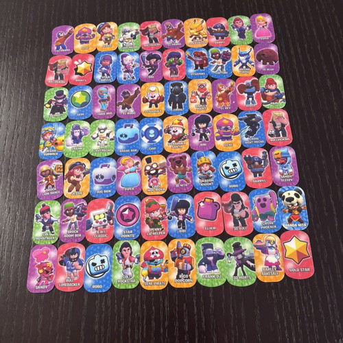 Brawl Stars 2020 collectible metal tags, set of 70