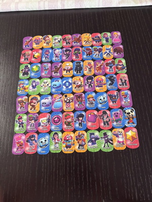 Brawl Stars 2020 collectible metal tags, set of 70