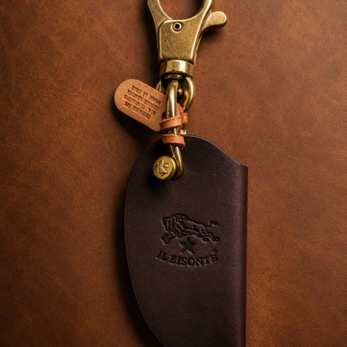 Il Bisonte leather keychains new, made in Italy