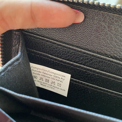 Black croco women's wallet, brand new