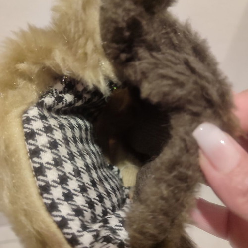 Vintage fur gloves set of 2, retro and collectible