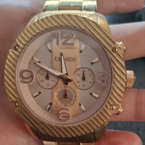 Breeze Bellatrix women's watch used, rose gold stainless steel