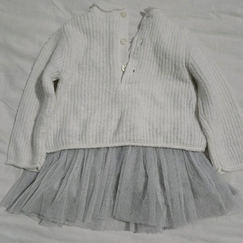 Mayoral knitted dress with tulle skirt like new 6-9 months